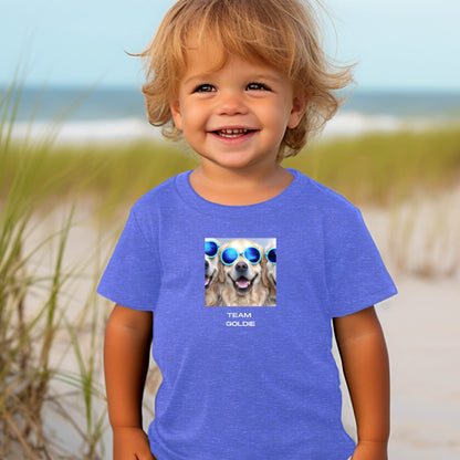 Golden Retriever 1B Toddler Short Sleeve Tee