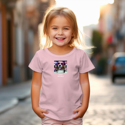 Beagle 2P Toddler Short Sleeve Tee