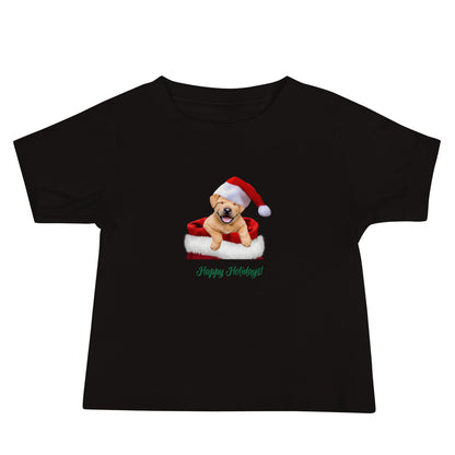 Labrador 1HH Xmas Baby Jersey Short Sleeve Tee