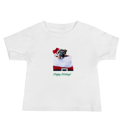 German Shepherd 8HH Xmas Baby Jersey Short Sleeve Tee