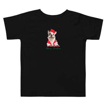 French Bulldog 2MC Xmas Toddler Short Sleeve Tee