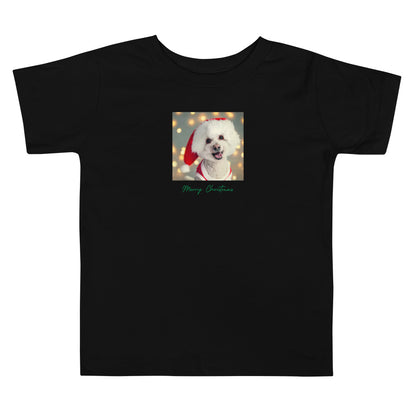 Poodle 7MC Xmas Toddler Short Sleeve Tee