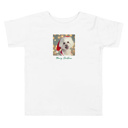 Poodle 7MC Xmas Toddler Short Sleeve Tee