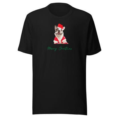 French Bulldog 2MC Xmas Adult-F Unisex t-shirt