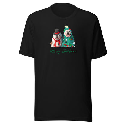 Bulldogs 6MC Xmas Adult-F Unisex t-shirt