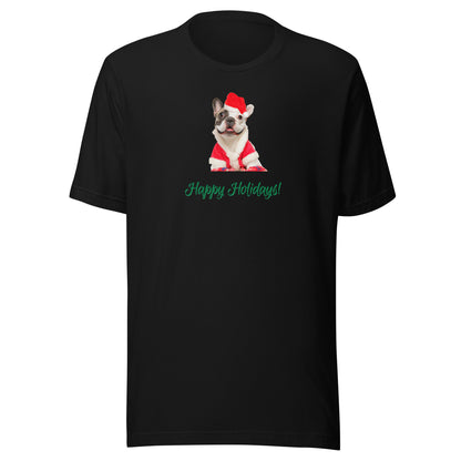 French Bulldog 2HH Xmas Adult-F Unisex t-shirt