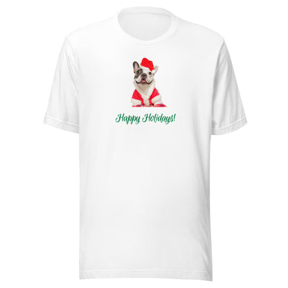 French Bulldog 2HH Xmas Adult-F Unisex t-shirt