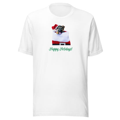 German Shepherd 8HH Xmas Adult-F Unisex t-shirt