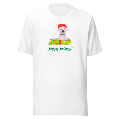 Maltese 3HH Xmas Adult-F Unisex t-shirt