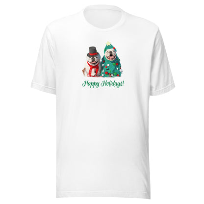 Bulldog 6HH Xmas Adult-F Unisex t-shirt