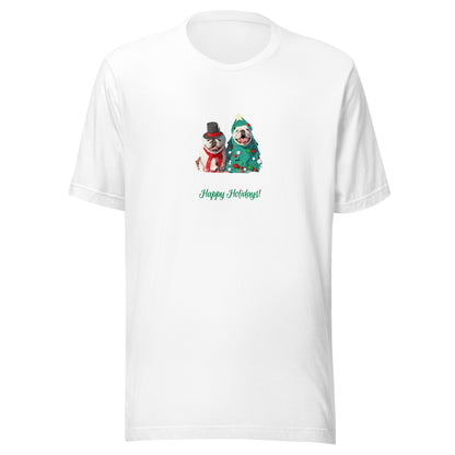 Bulldog 6HH Xmas Adult-M Unisex t-shirt