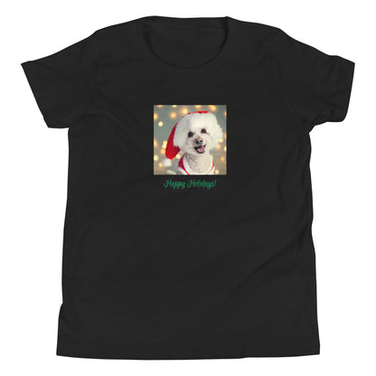 Poodle 7HH Xmas Youth Short Sleeve T-Shirt