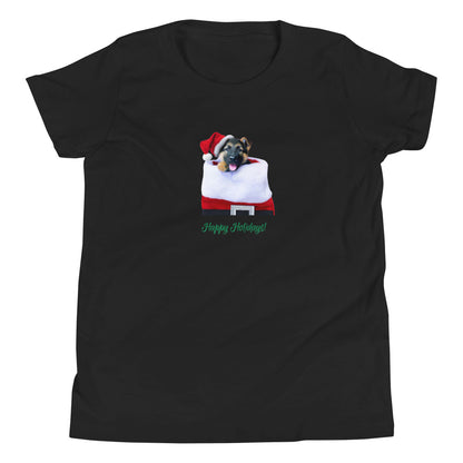 German Shepherd 8HH Xmas Youth Short Sleeve T-Shirt