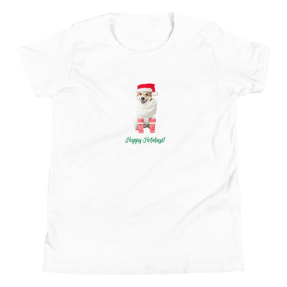 Corgi 4HH Xmas Youth Short Sleeve T-Shirt