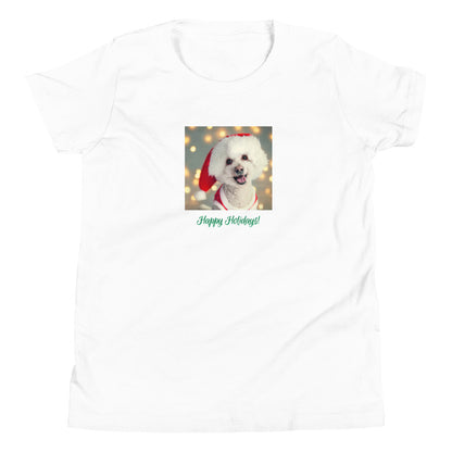 Poodle 7HH Xmas Youth Short Sleeve T-Shirt