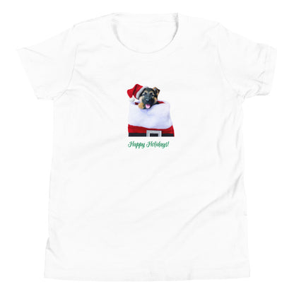 German Shepherd 8HH Xmas Youth Short Sleeve T-Shirt